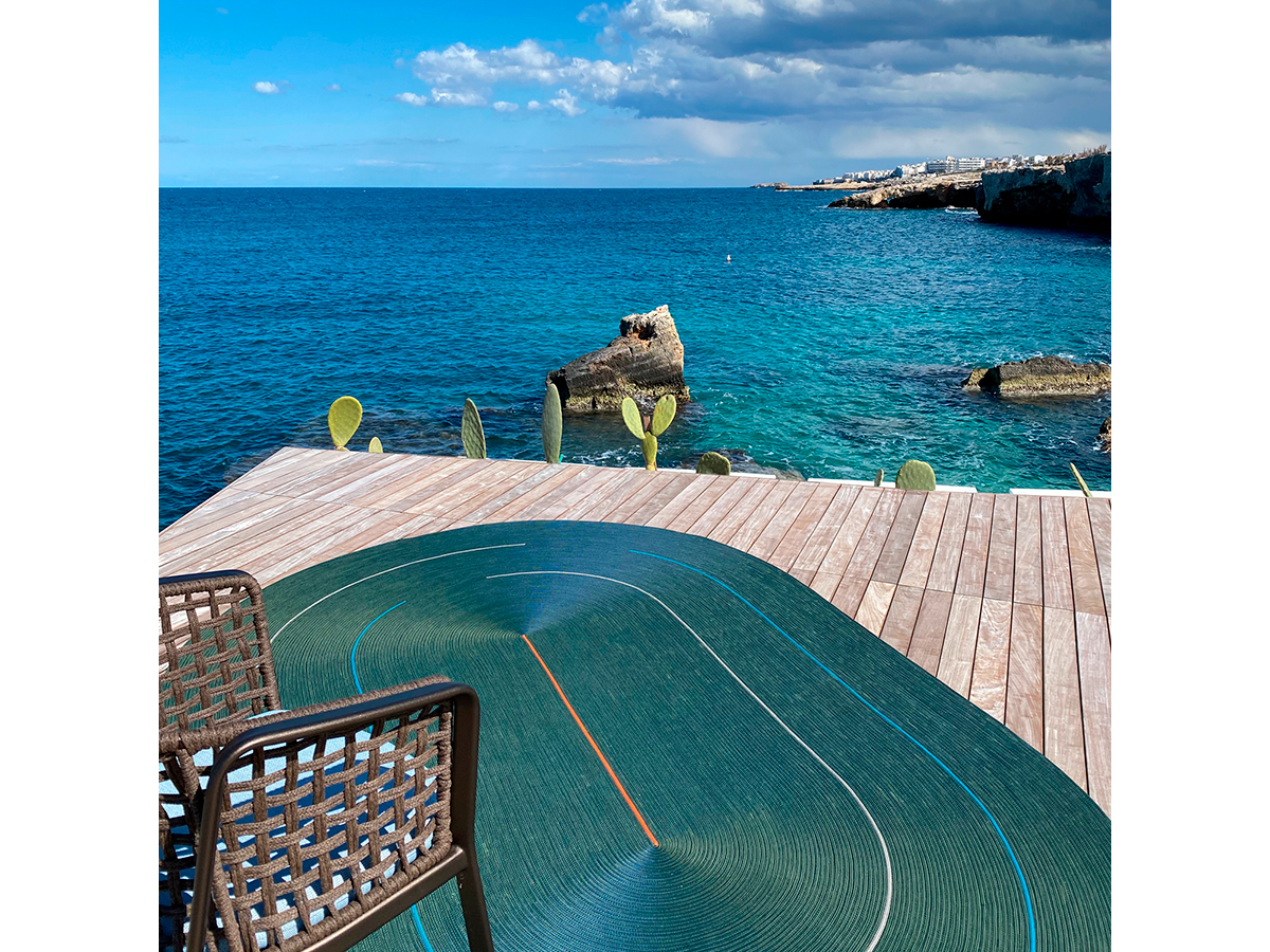 G.T.DESIGN Hula Hoop Track Rug In And Outdoor