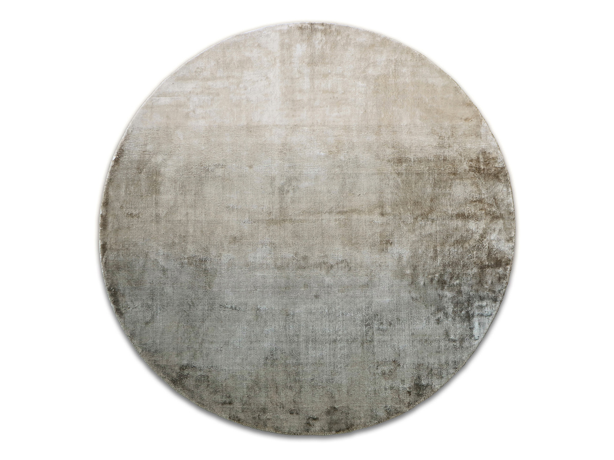 G.T.DESIGN In Canto Acquerello Round Rug Bronze Ecru