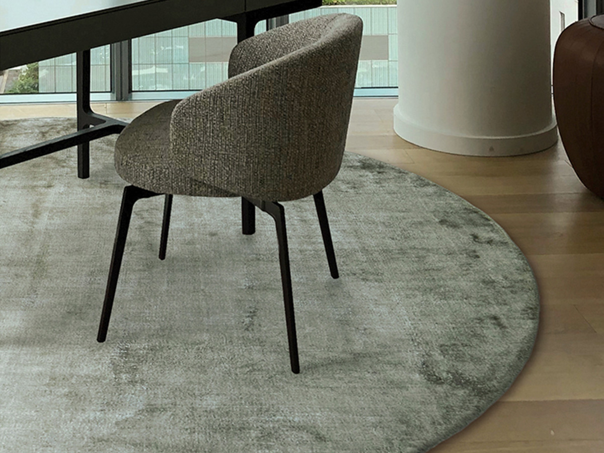 G.T.DESIGN In Canto Acquerello Round Rug Bronze Ecru