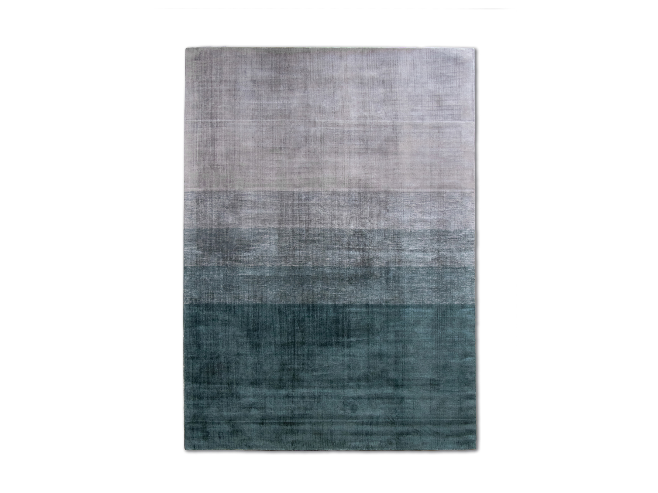 G.T.DESIGN Stripes Party Rug Acque Platino