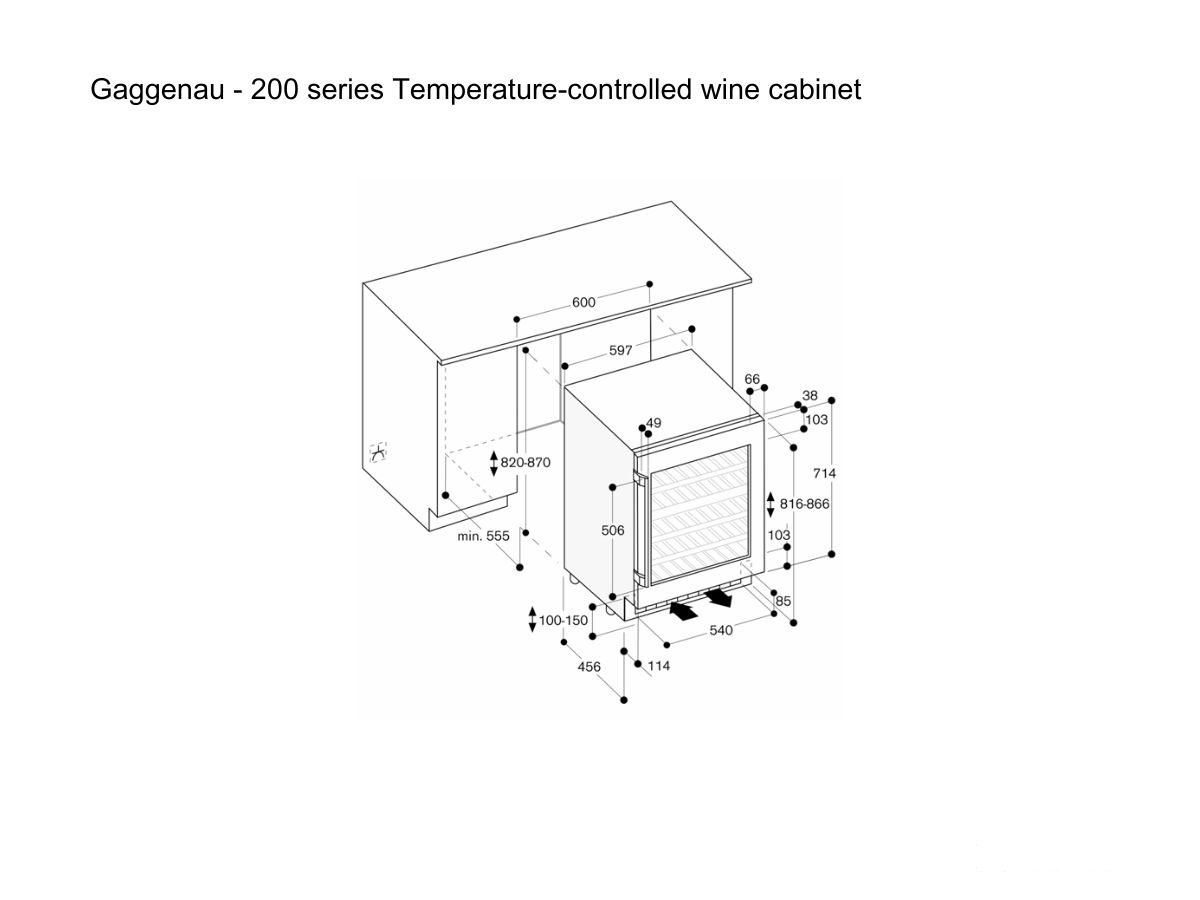 Gaggenau 200 Series Temperature Controlled Wine Cabinet Rw404264