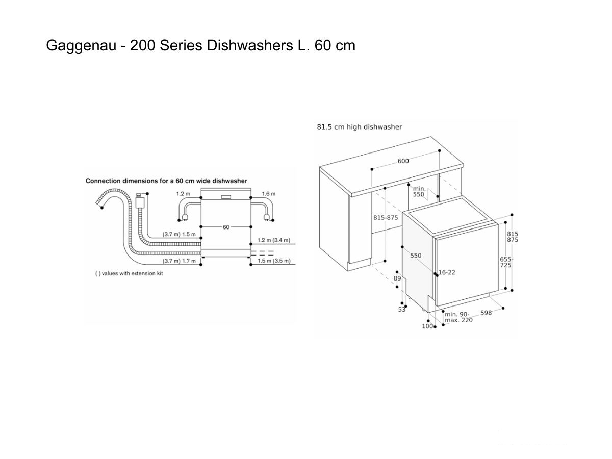 Gaggenau 200 Series Dishwashers L 60 Cm