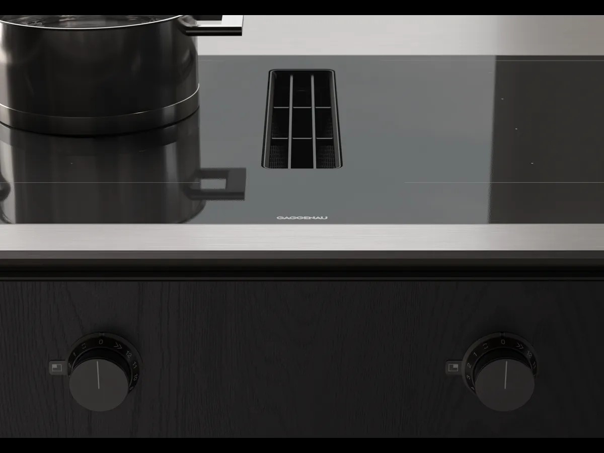 Gaggenau 400 Series Flex Induction Cooktop With Integrated Ventilation System L 90 Cm