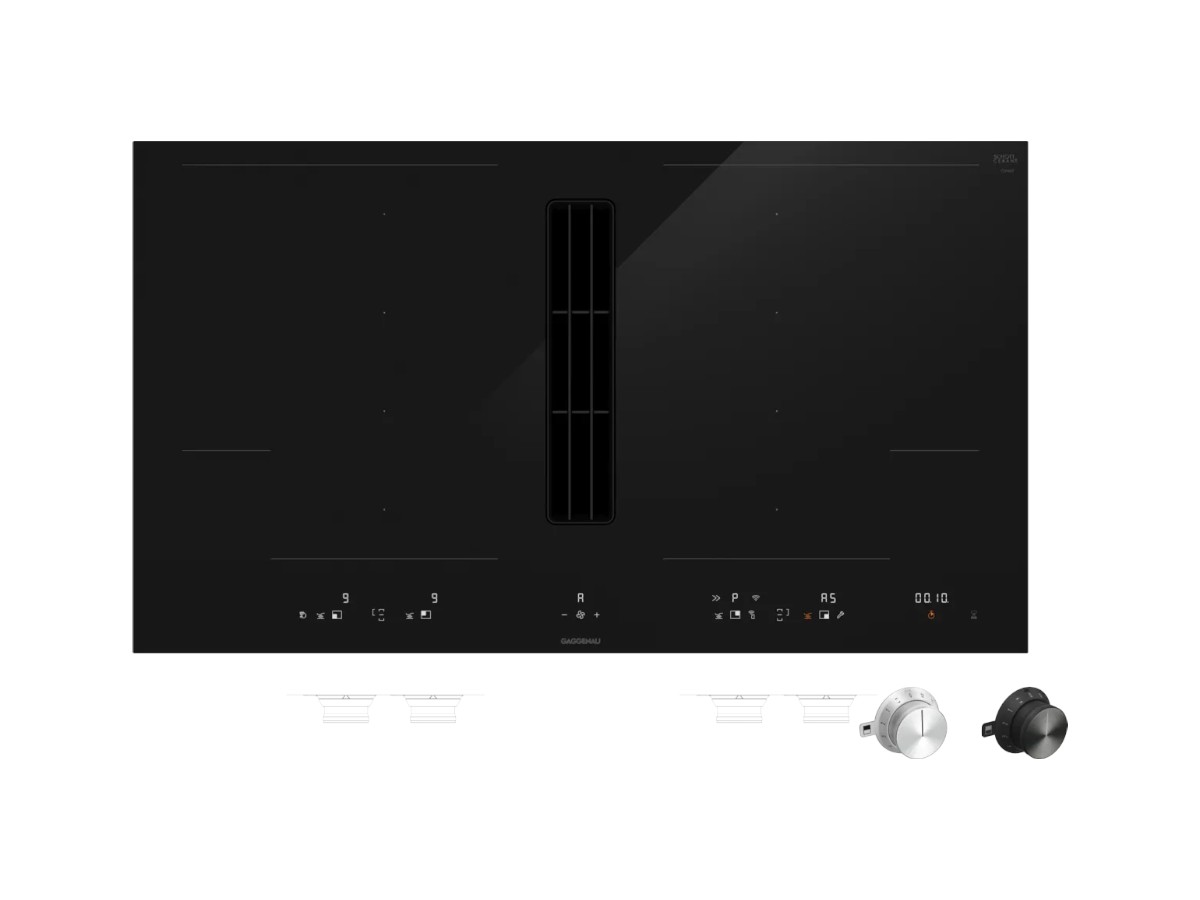 Gaggenau 400 Series Flex Induction Cooktop With Integrated Ventilation System L 90 Cm