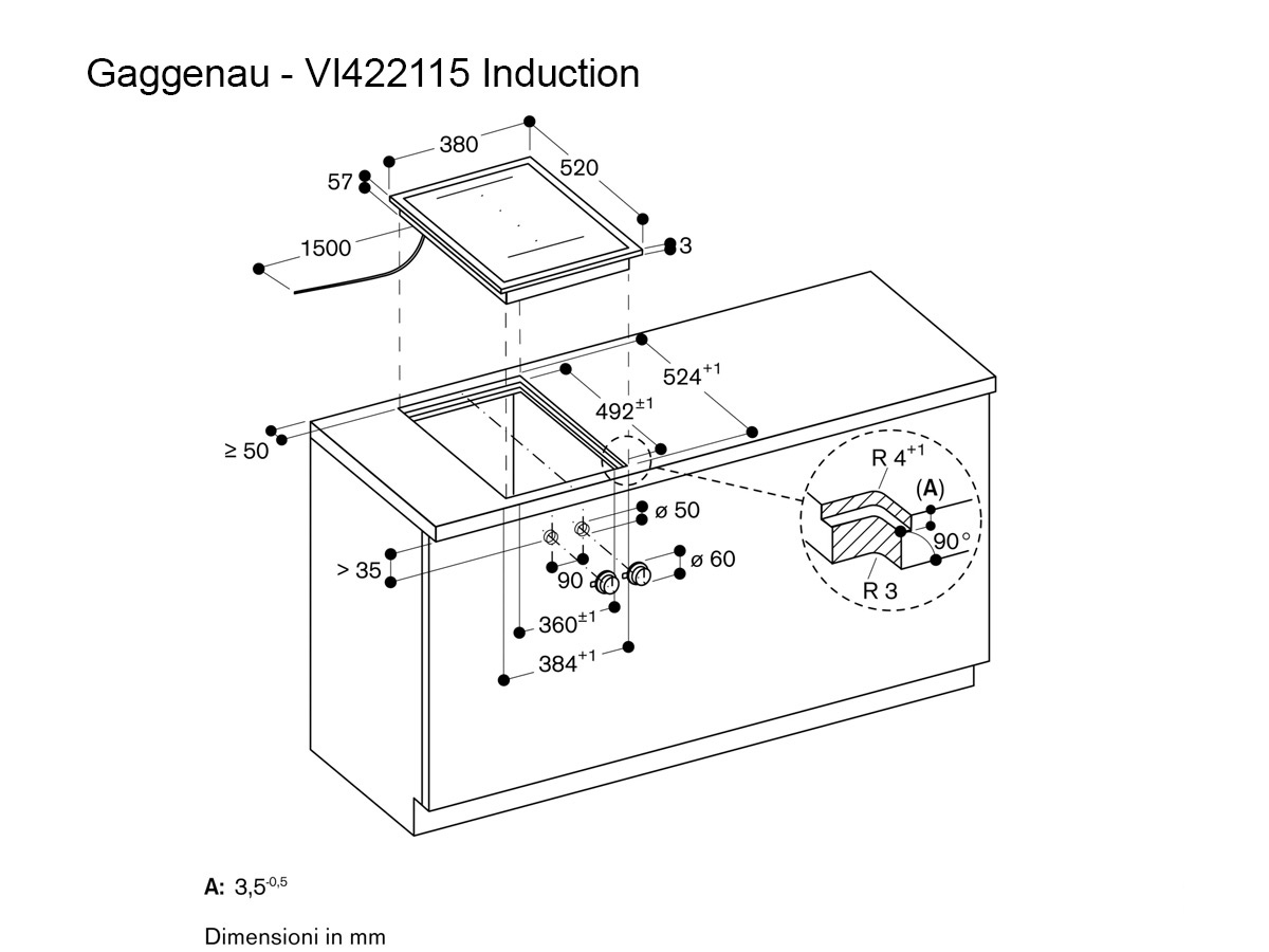 Gaggenau 400 Series Vario Flex Induction Hob 38 Cm