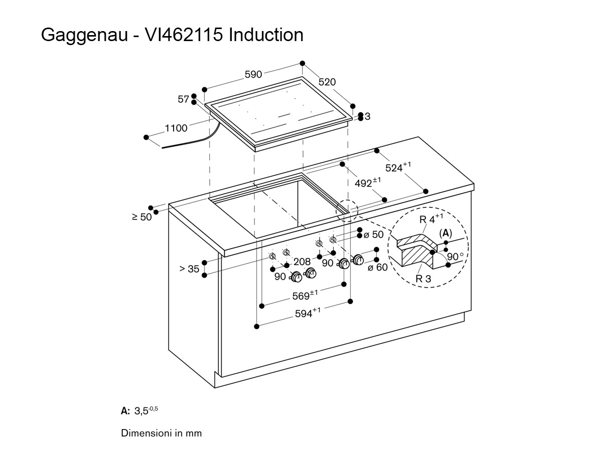 Gaggenau 400 Series Vario Flex Induction Hob 60 Cm