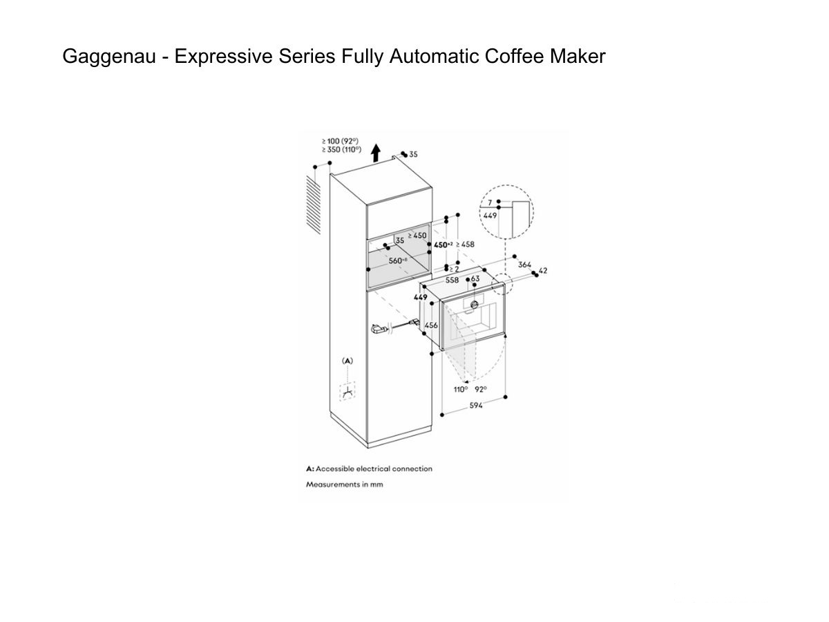Gaggenau Expressive Series Fully Automatic Coffee Maker