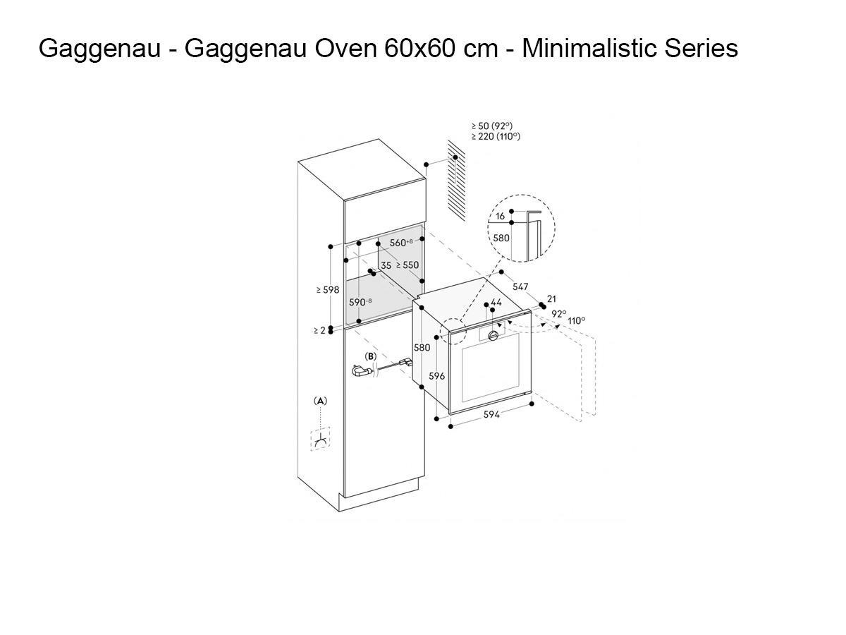 Gaggenau Oven 60x60 Cm Minimalistic Series