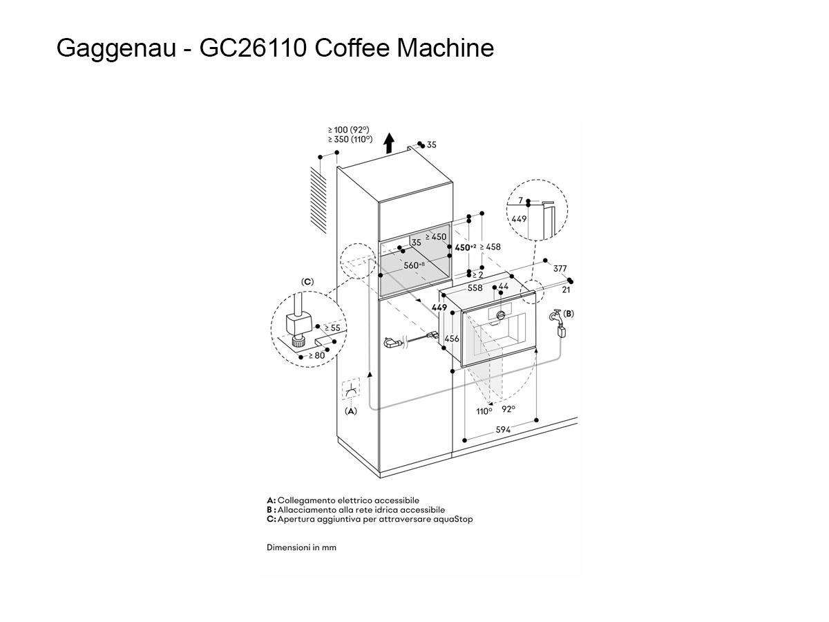 Gaggenau Gc261100 Automatic Coffee Maker Minimalistic Series