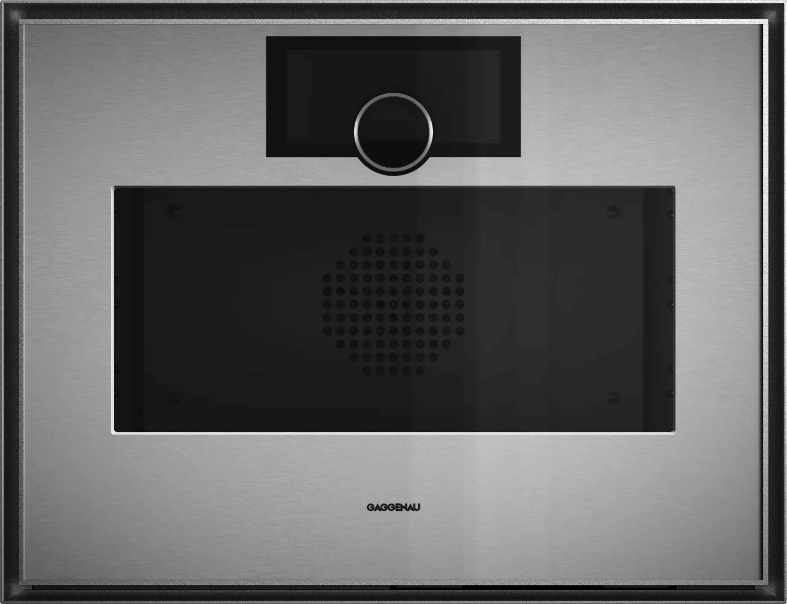Gaggenau Gs451120 Combi Oven 60 X 45 Cm Left Hinged Door Stainless Steel Behind Smoked Glass