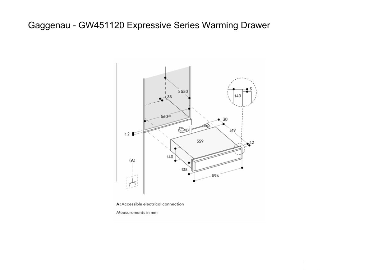 Gaggenau Gw451120 Expressive Series Warming Drawer