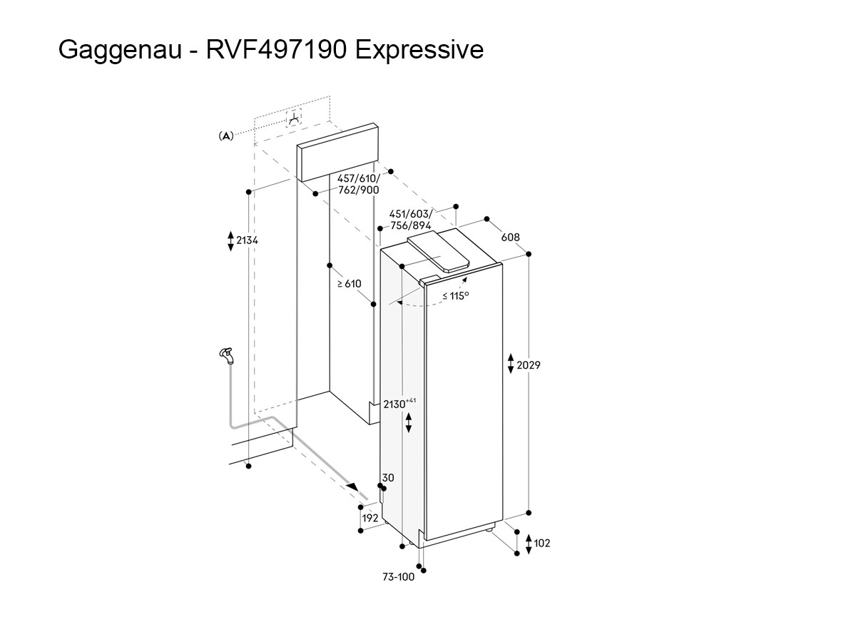 Gaggenau Rvf497190 Free Standing Refrigerator Expressive Series