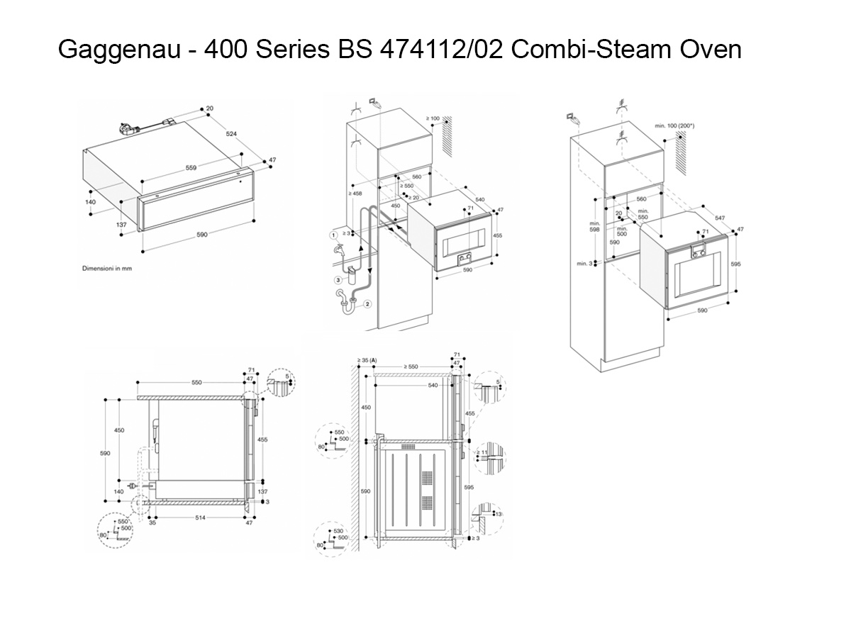 Gaggenau Serie 400 Bs 474112 02 Oven A Vapore