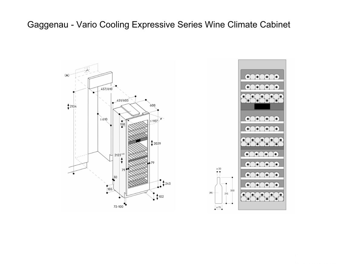 Gaggenau Vario Cooling Expressive Series Temperature Controlled Wine Cabinet