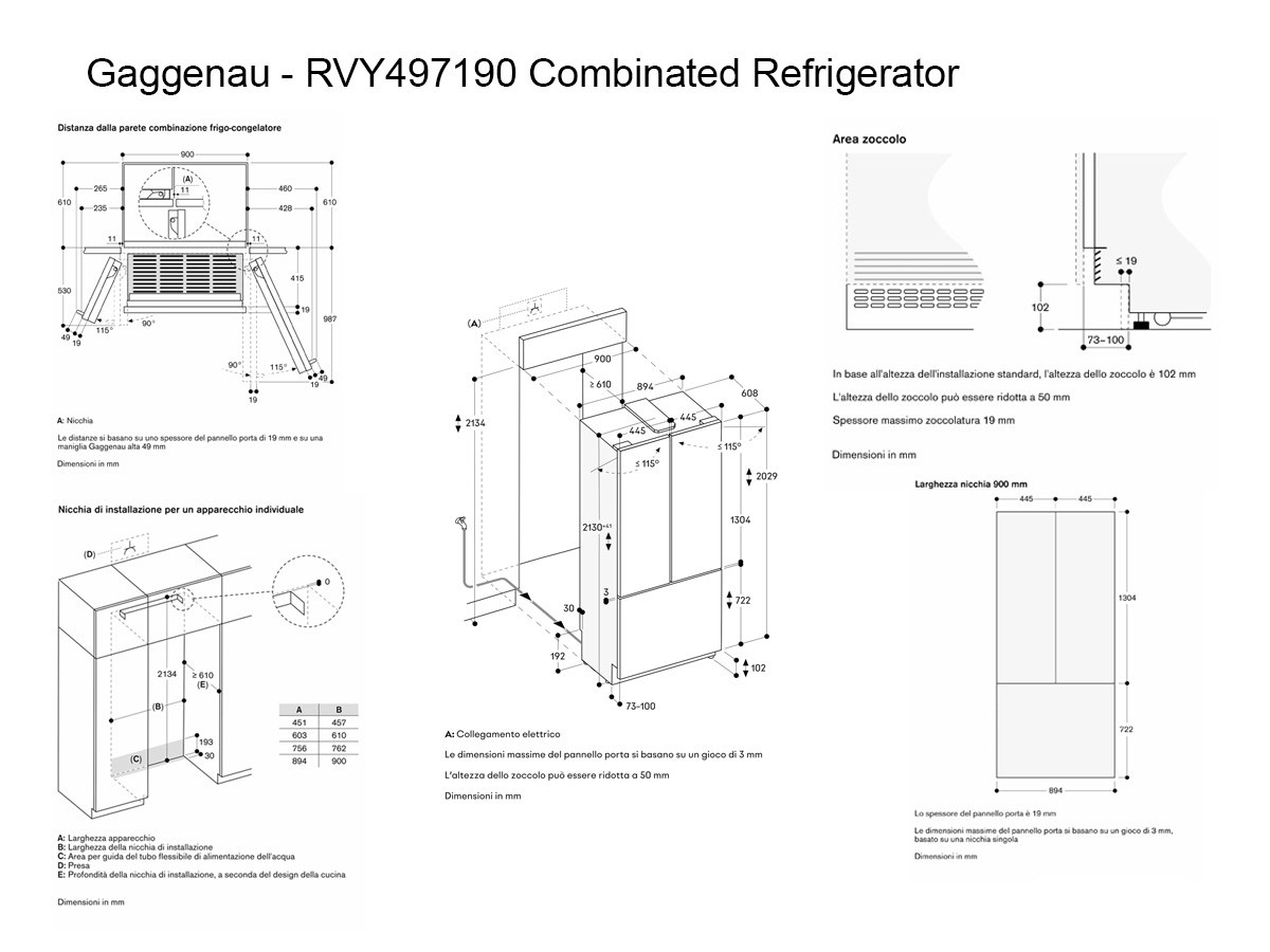 Gaggenau Vario Expressive Built In Refrigerator Combinated