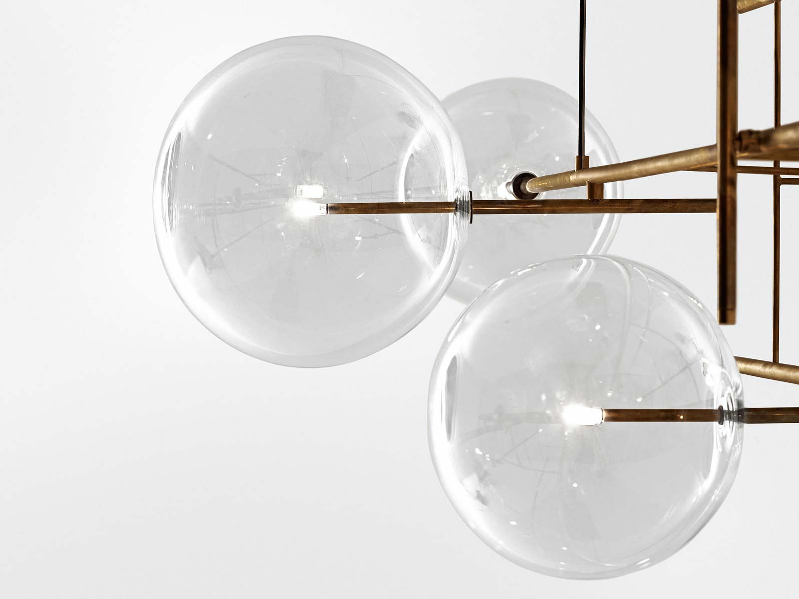 Gallotti Radice Bolle Cielo 6 Spheres Suspension Lamp