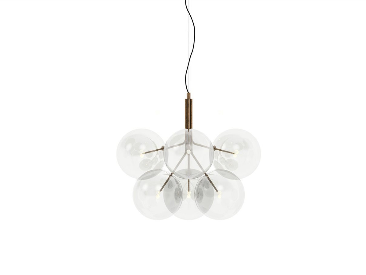Gallotti Radice Bolle Cielo 6 Spheres Suspension Lamp