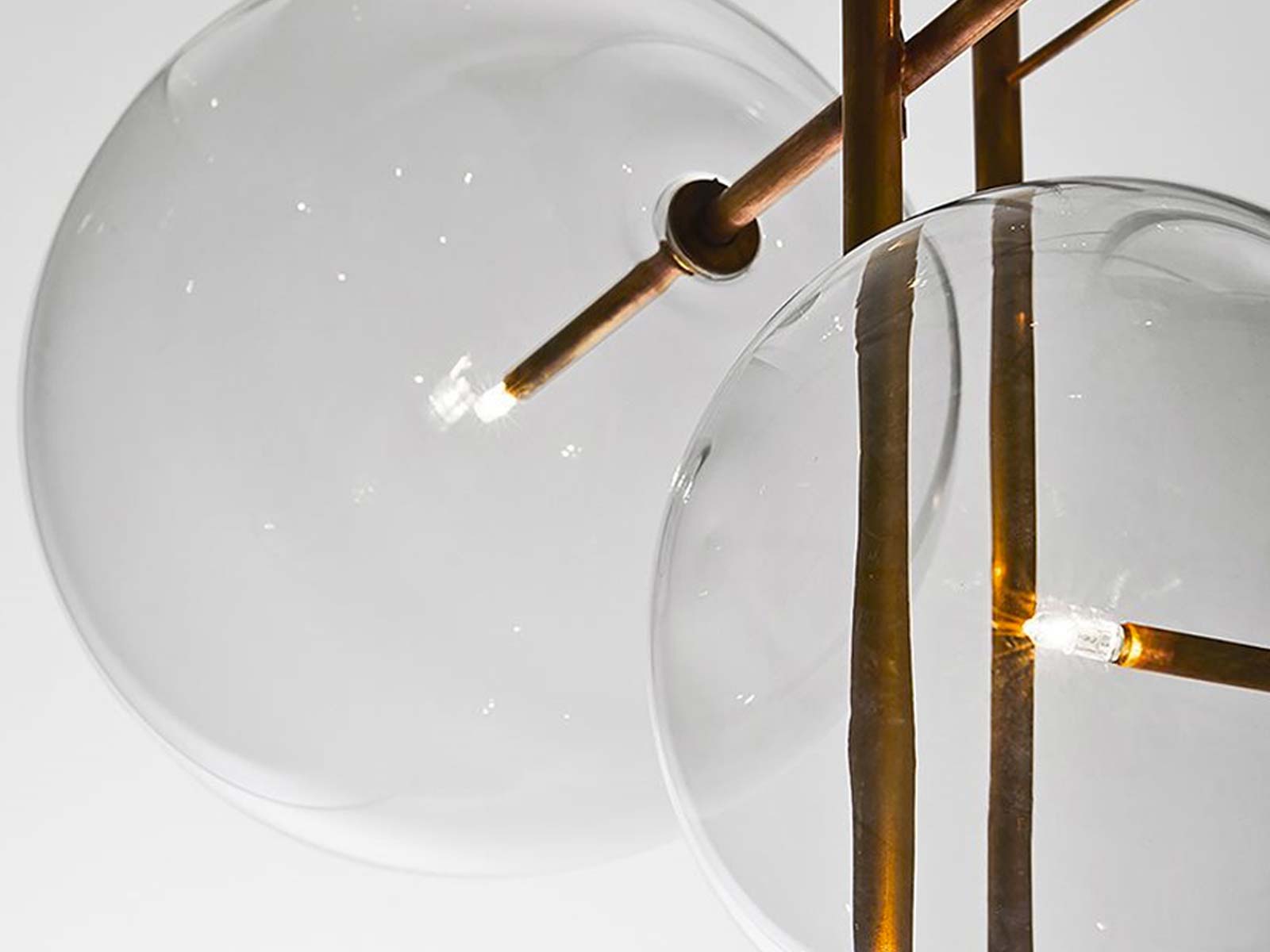 Gallotti Radice Bolle Cielo 6 Spheres Suspension Lamp