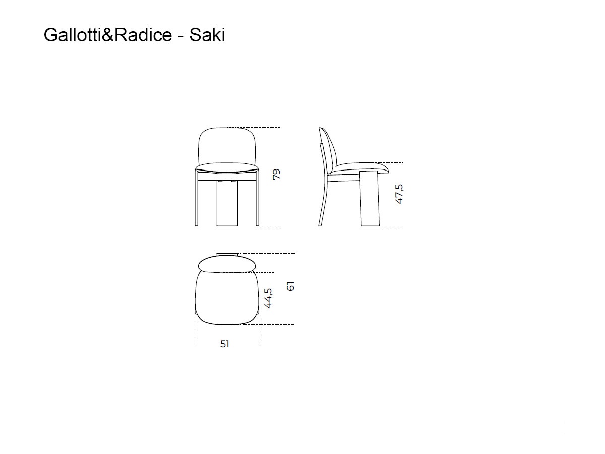 Gallotti Radice Saki Chair Grey Smoke Leather L1 Soft Amber 004