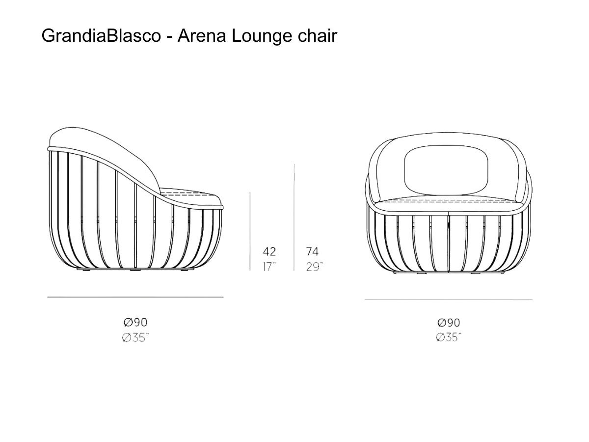 GandiaBlasco Arena Lounge Chair
