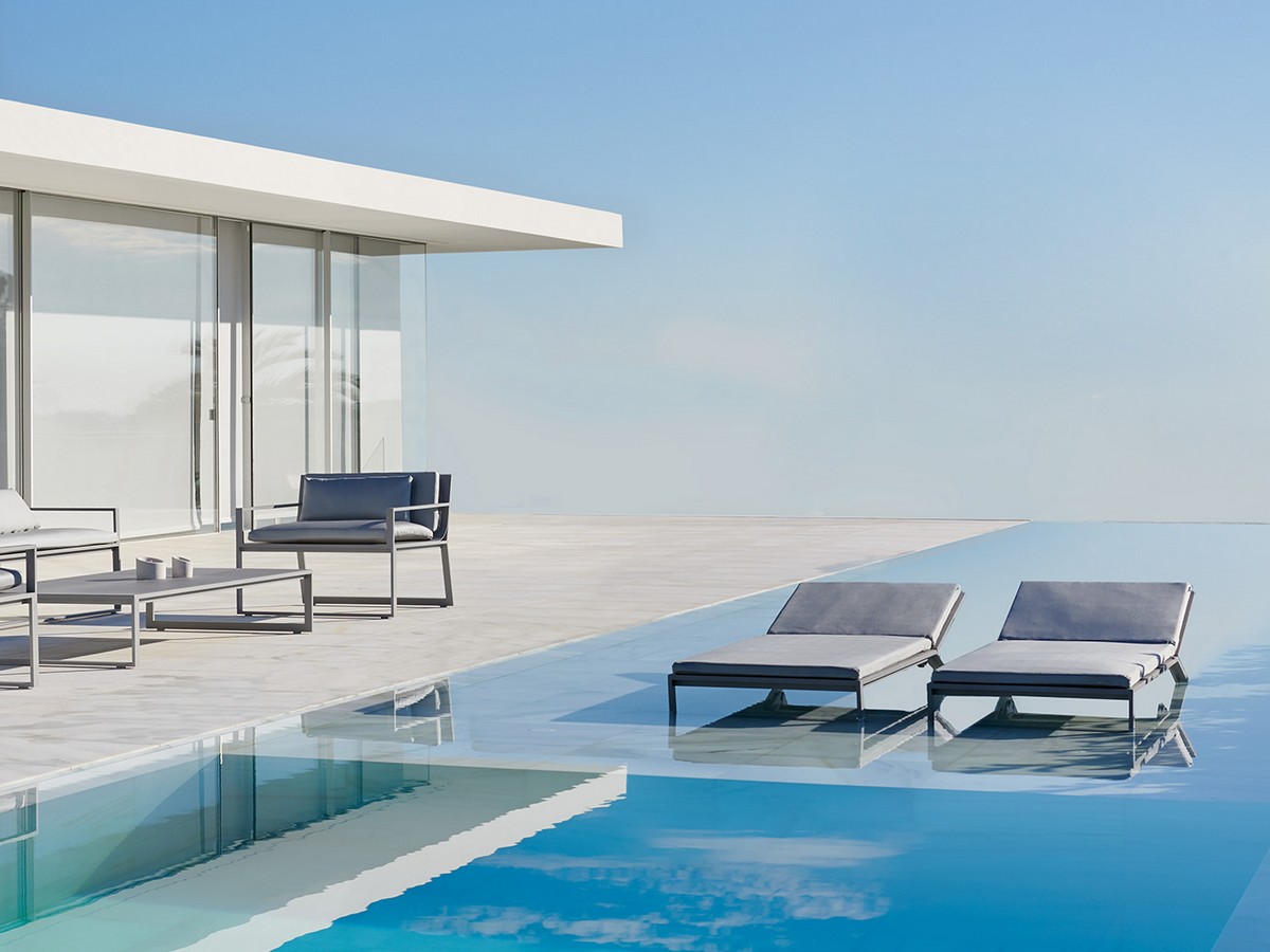 GandiaBlasco Blau Chaiselongue
