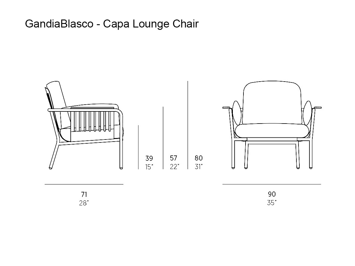 GandiaBlasco Capa Lounge Chair