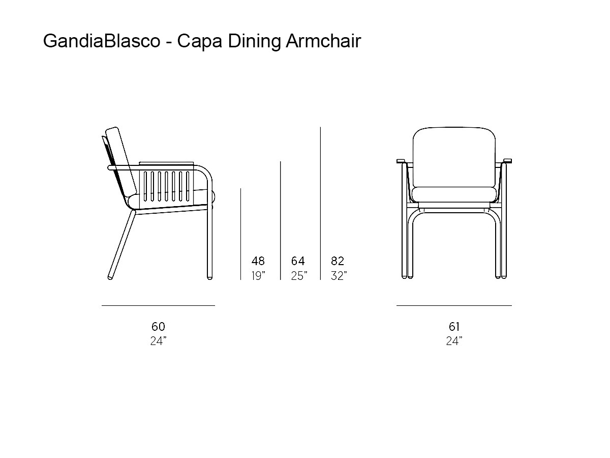 GandiaBlasco Capa Dining Armchair