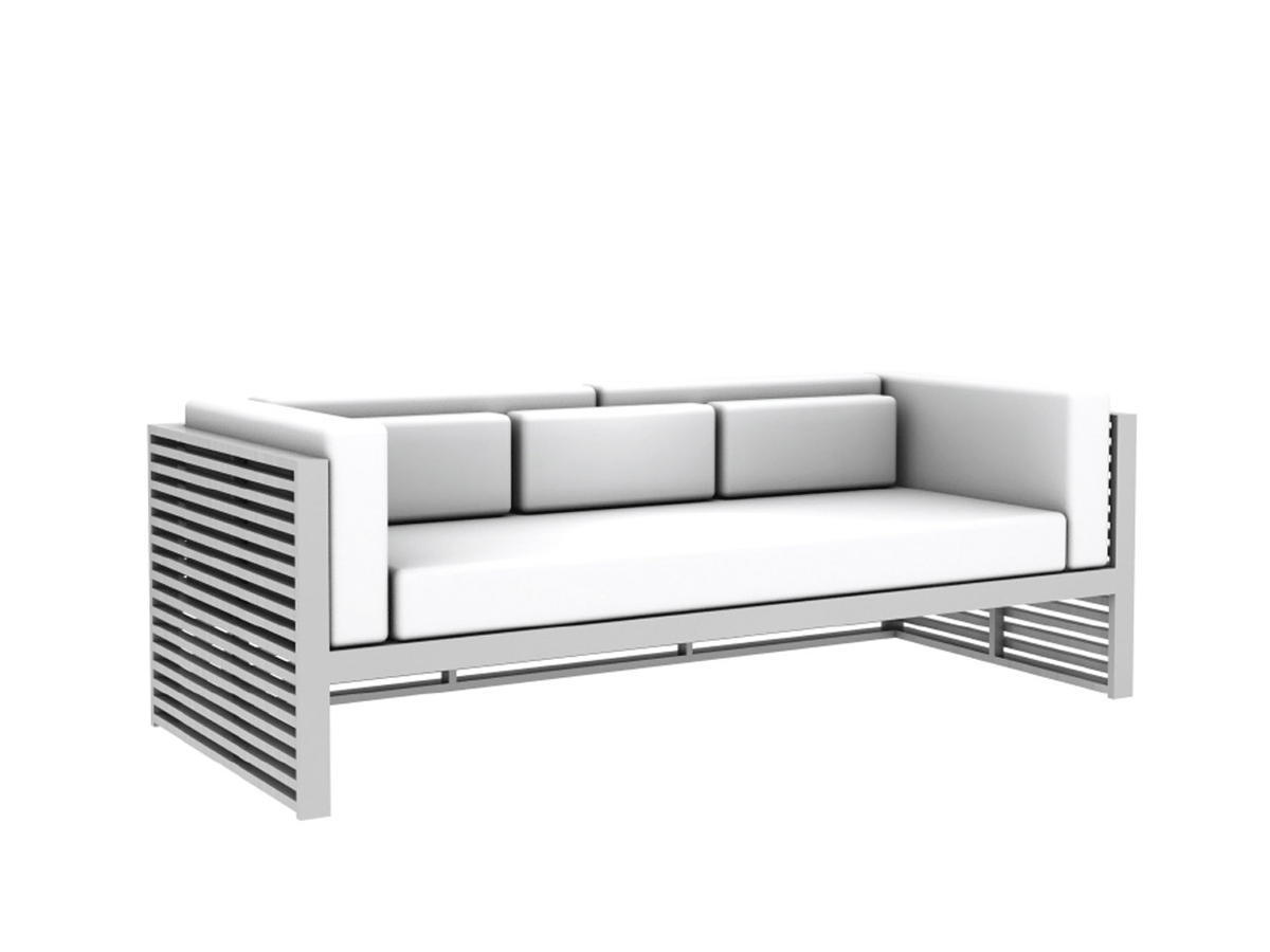 GandiaBlasco Dna 3 Seater Sofa Silvertex Ice