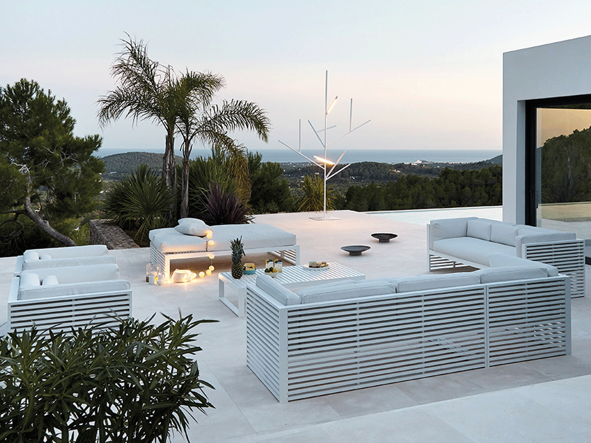 GandiaBlasco Dna 3 Seater Sofa Silvertex Ice