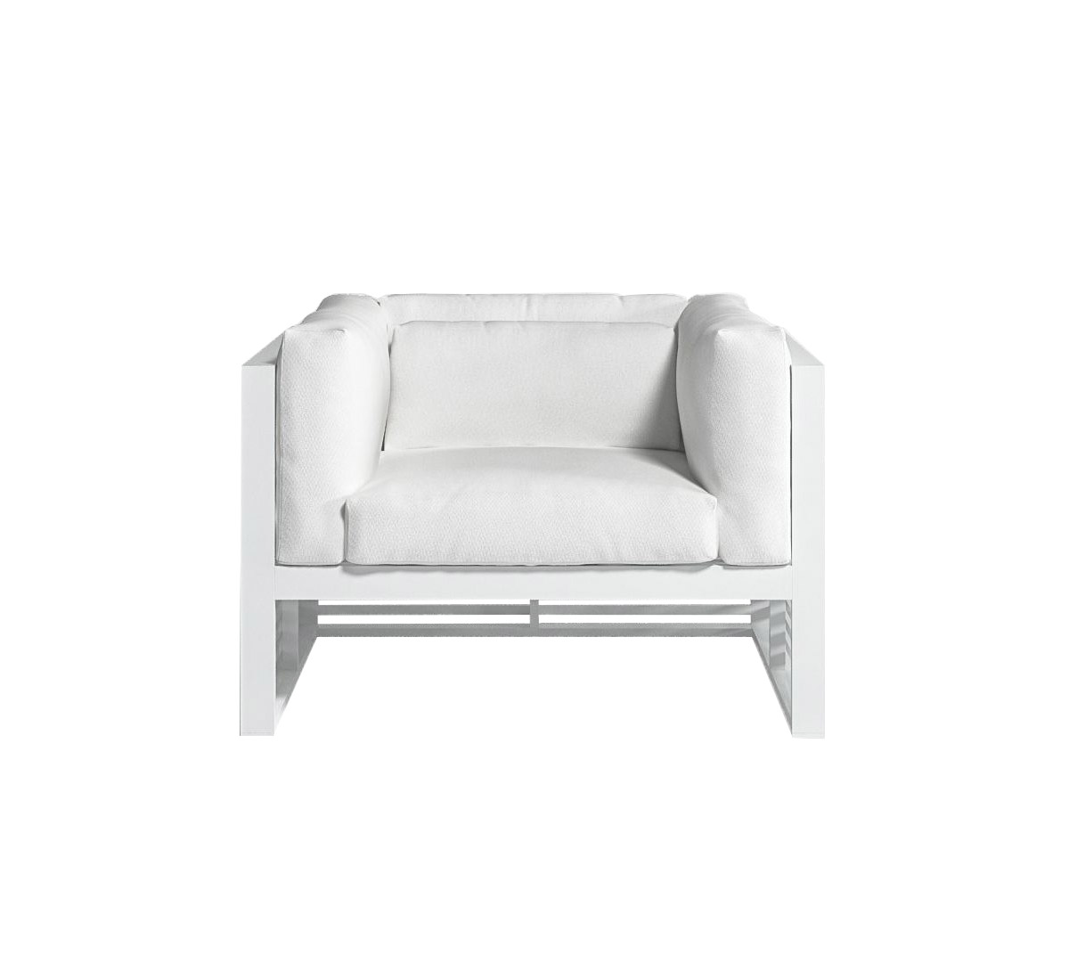 GandiaBlasco Dna Lounge Chair White Silvertex Ice