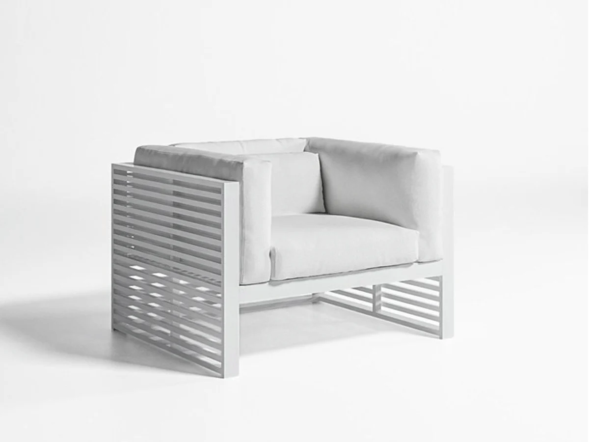 GandiaBlasco Dna Lounge Chair White Silvertex Ice