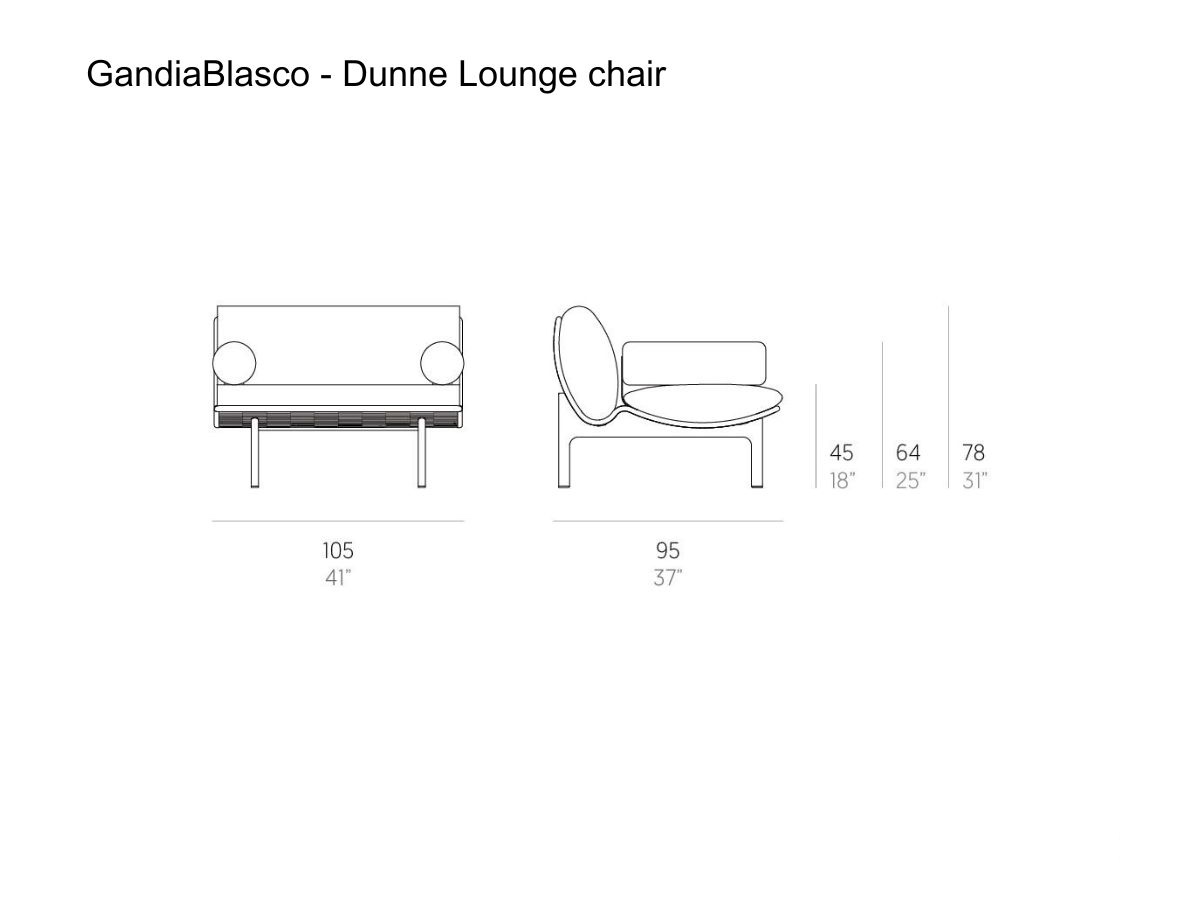 GandiaBlasco Dunne Lounge Chair