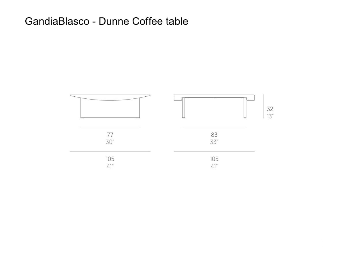 GandiaBlasco Dunne Coffee Table