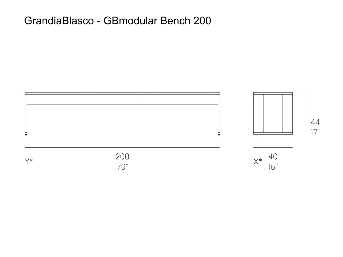 GandiaBlasco Gbmodular Bench 200