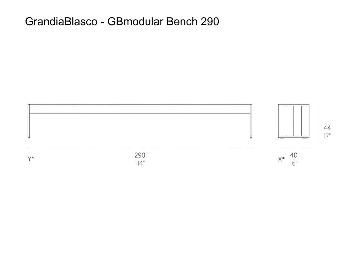 GandiaBlasco Gbmodular Bench 290