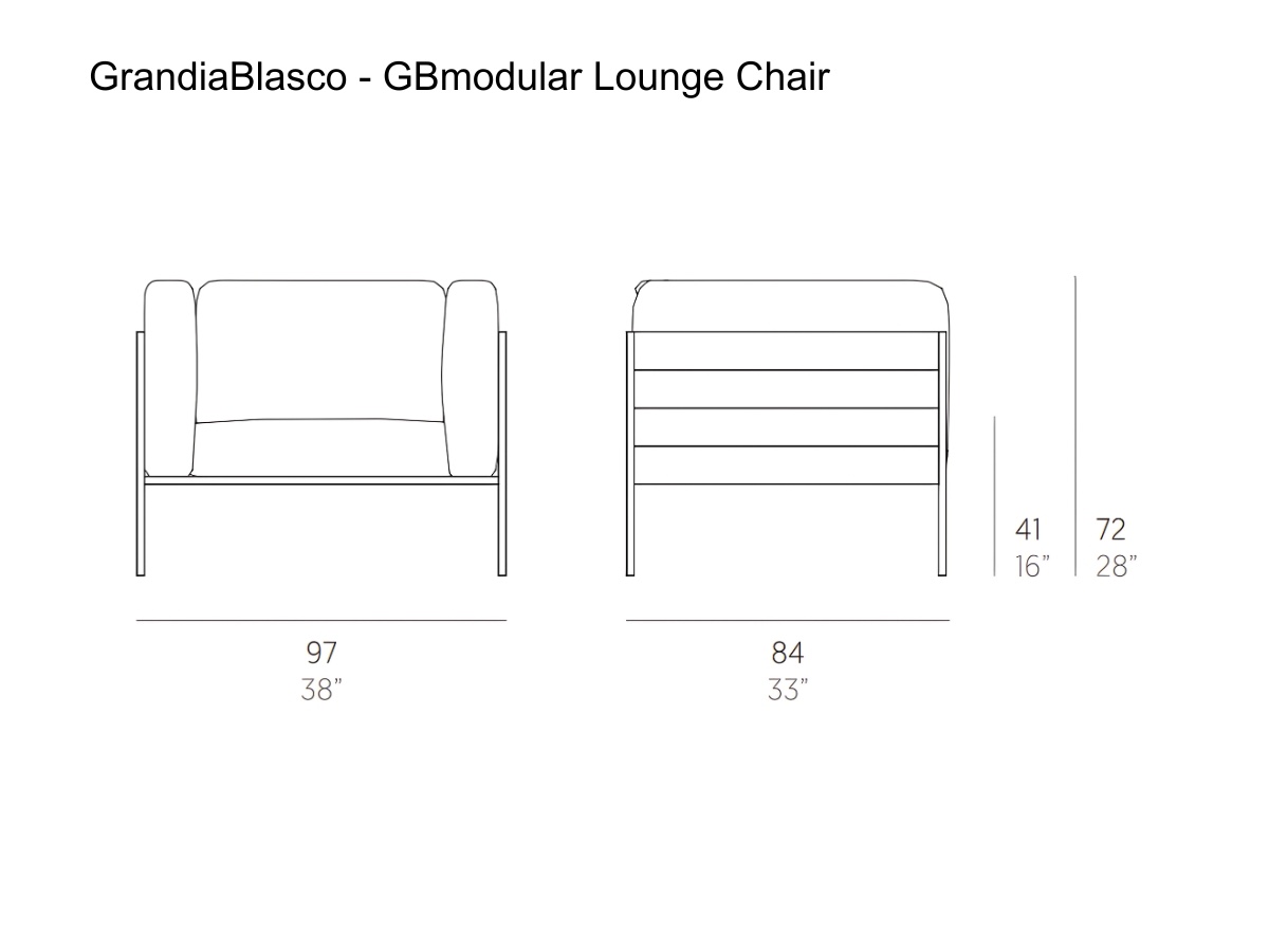 GandiaBlasco Gbmodular Lounge Chair