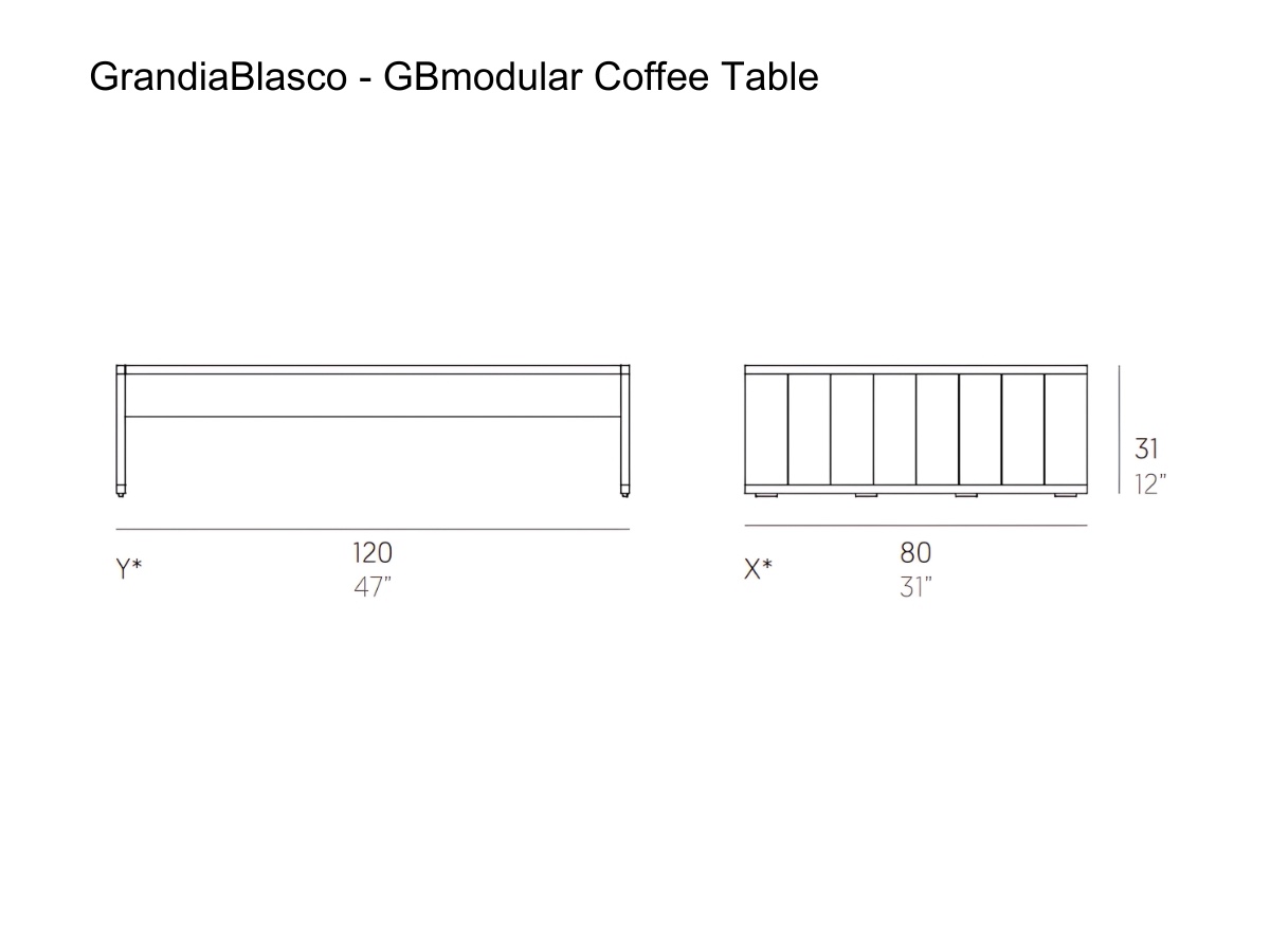 GandiaBlasco Gbmodular Coffee Table