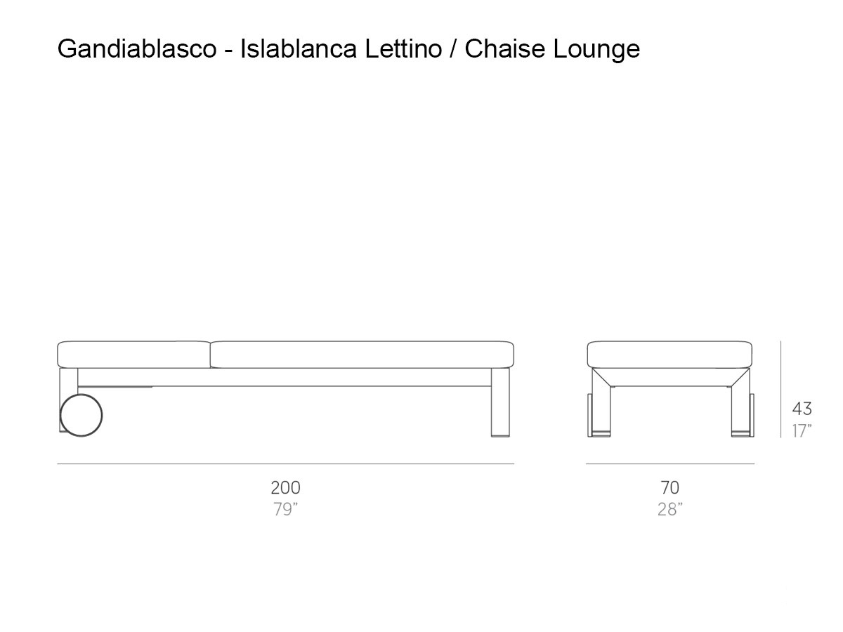 GandiaBlasco Islablanca Chaise Lounge