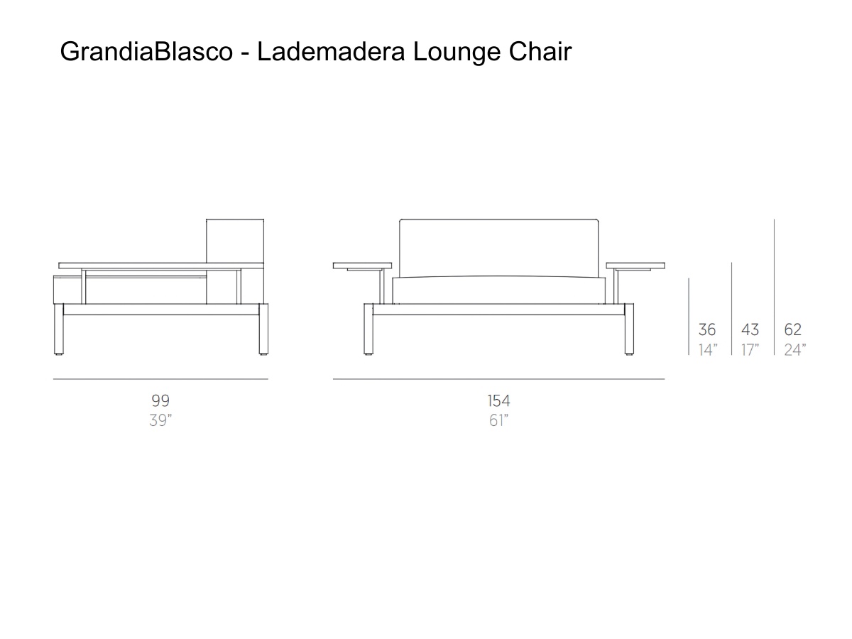 GandiaBlasco Lademadera Lounge Chair