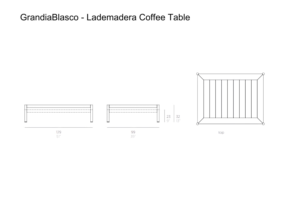 GandiaBlasco Lademadera Coffee Table
