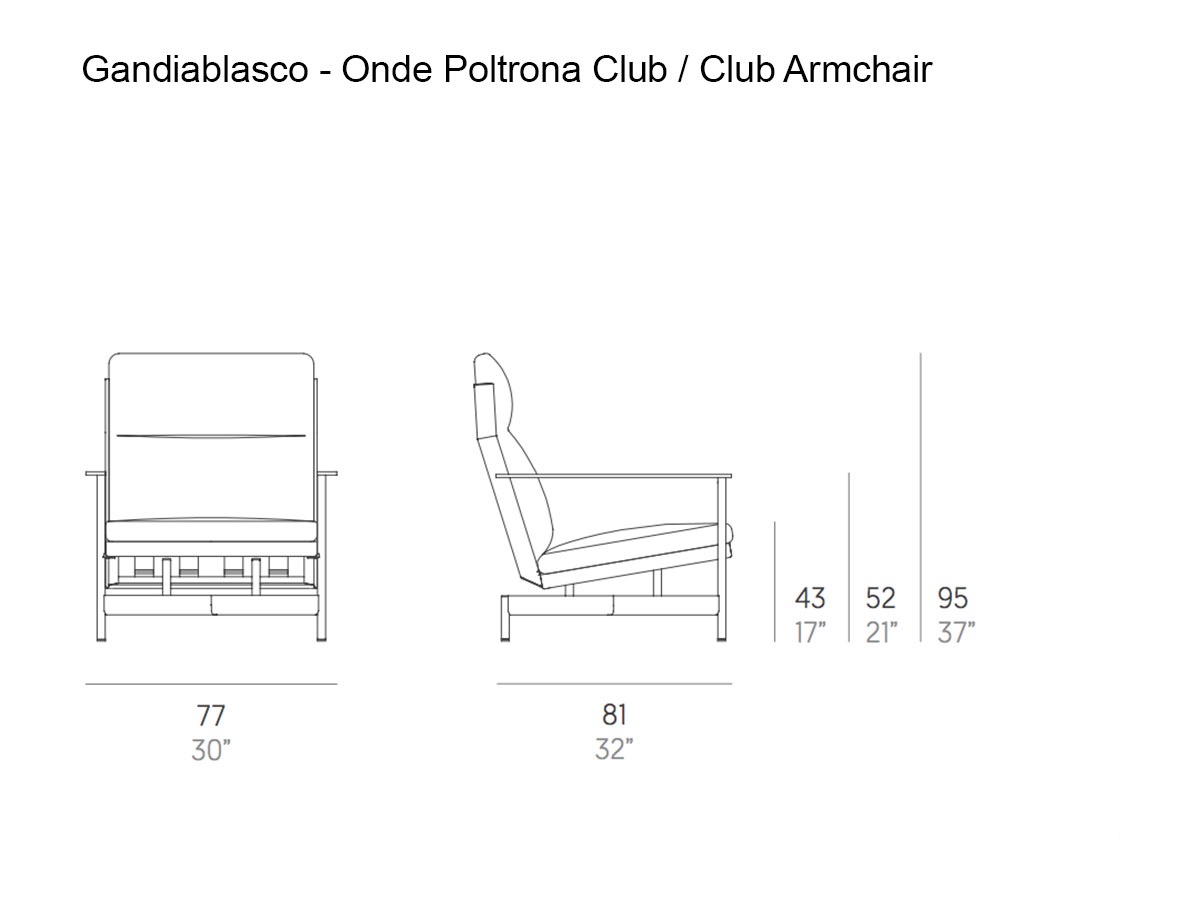 GandiaBlasco Onde Club Armchair