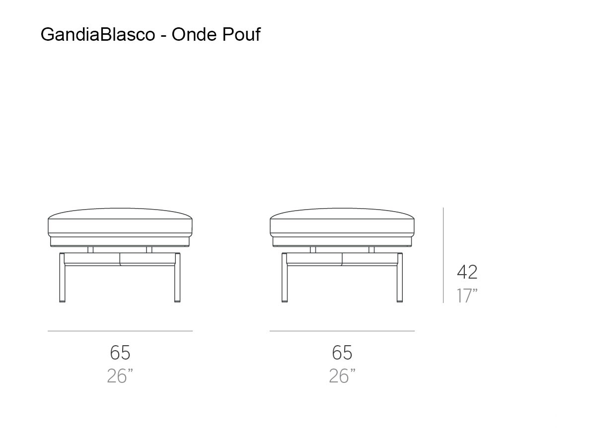 GandiaBlasco Onde Pouf