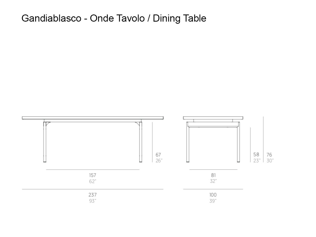 GandiaBlasco Onde Dining Table