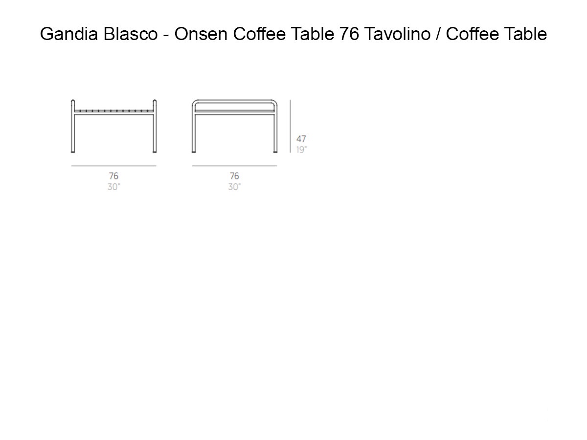 GandiaBlasco Onsen Coffee Table 76
