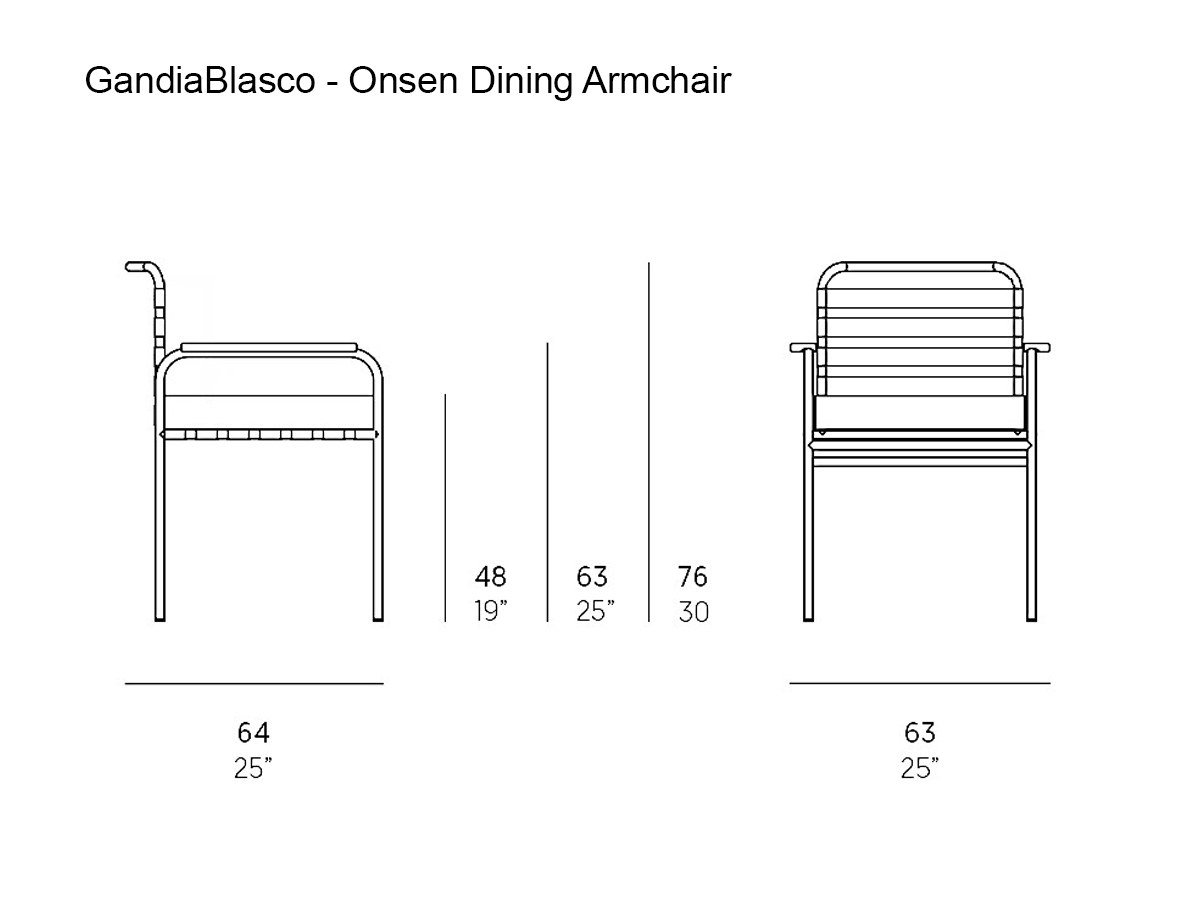 GandiaBlasco Onsen Dining Armchair