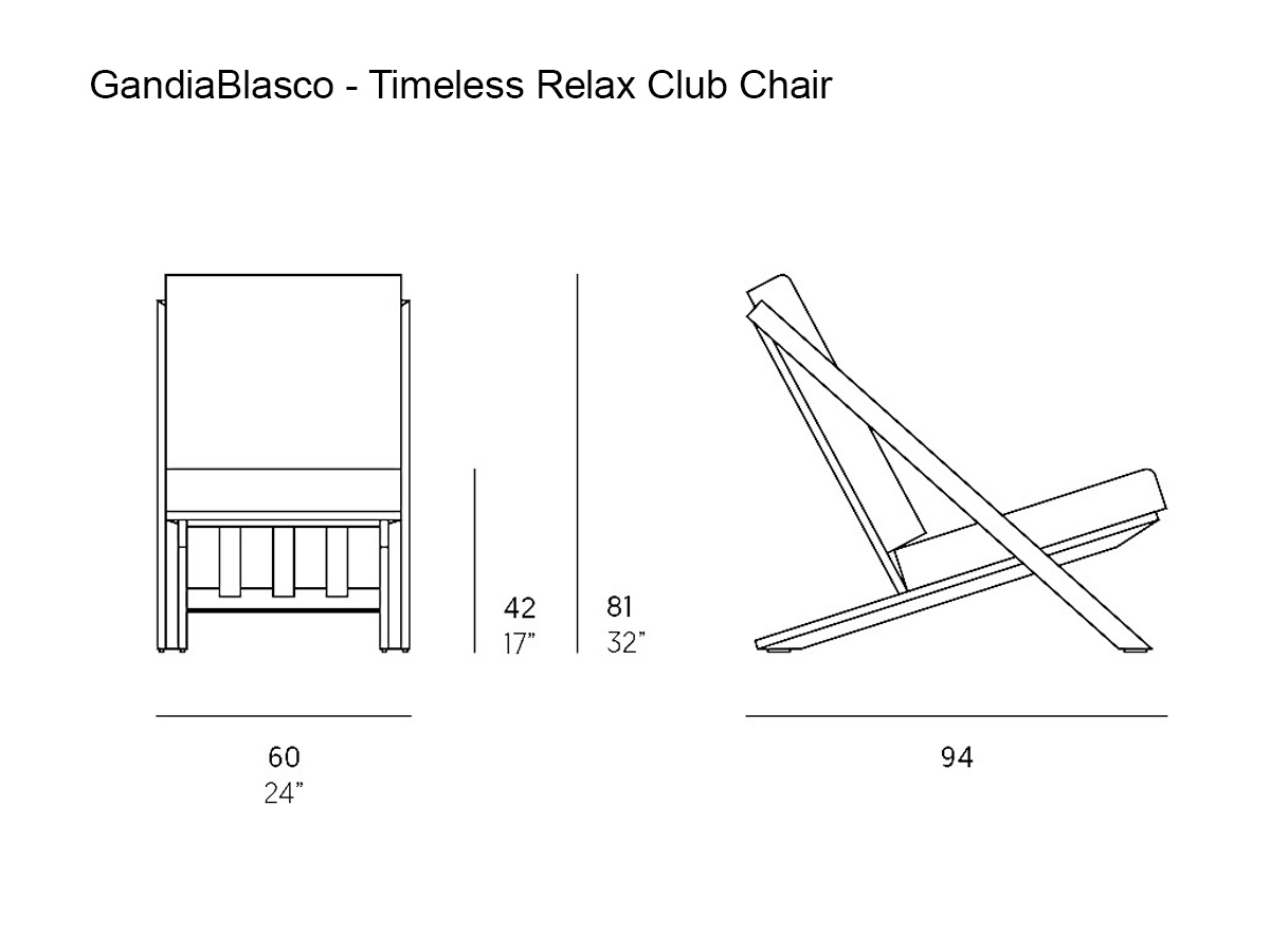 GandiaBlasco Timeless Relax Club Chair