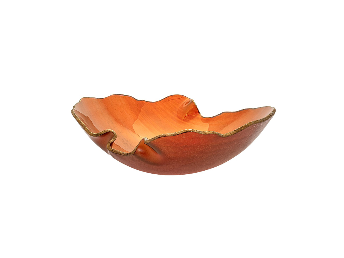 Gardeco Mapa Glass Bowl Carmin