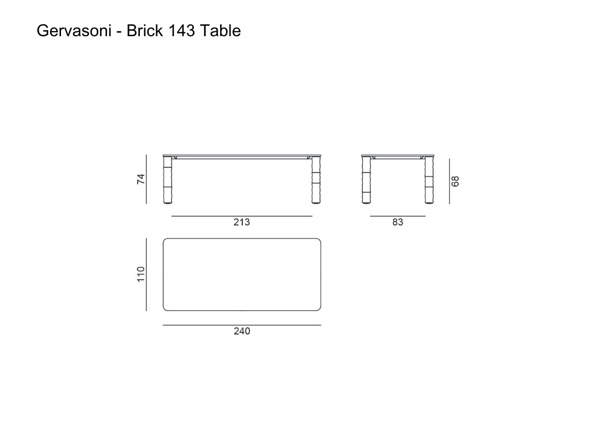 Gervasoni Brick 143 Table