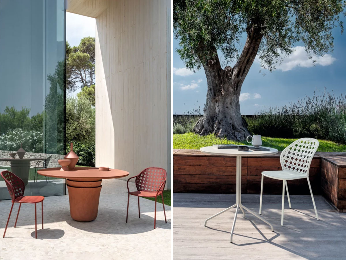 Gervasoni Brise 24 Outdoor Chair With Armrest