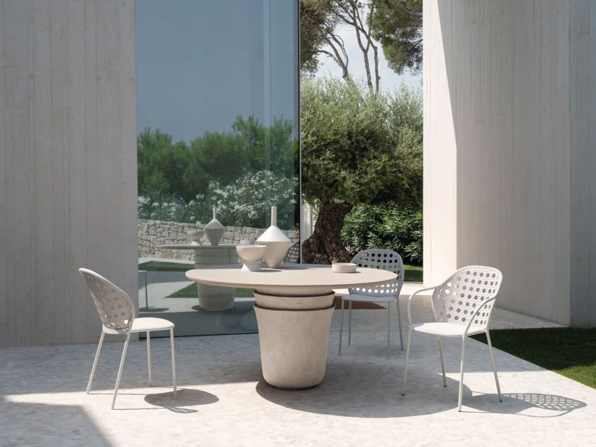 Gervasoni Brise 24 Outdoor Chair With Armrest